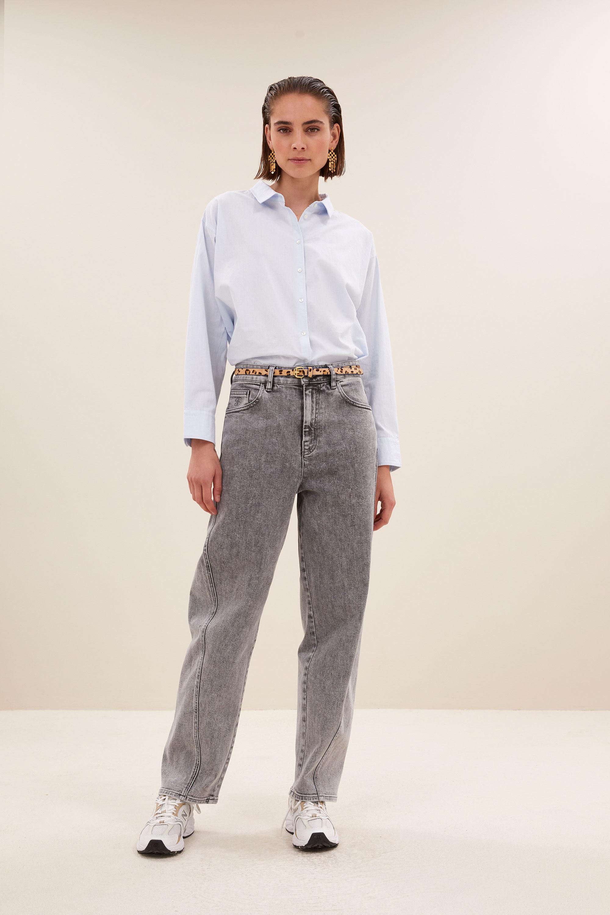 By-Bar Julie Leopard Belt Damen Gürtel Leder braun